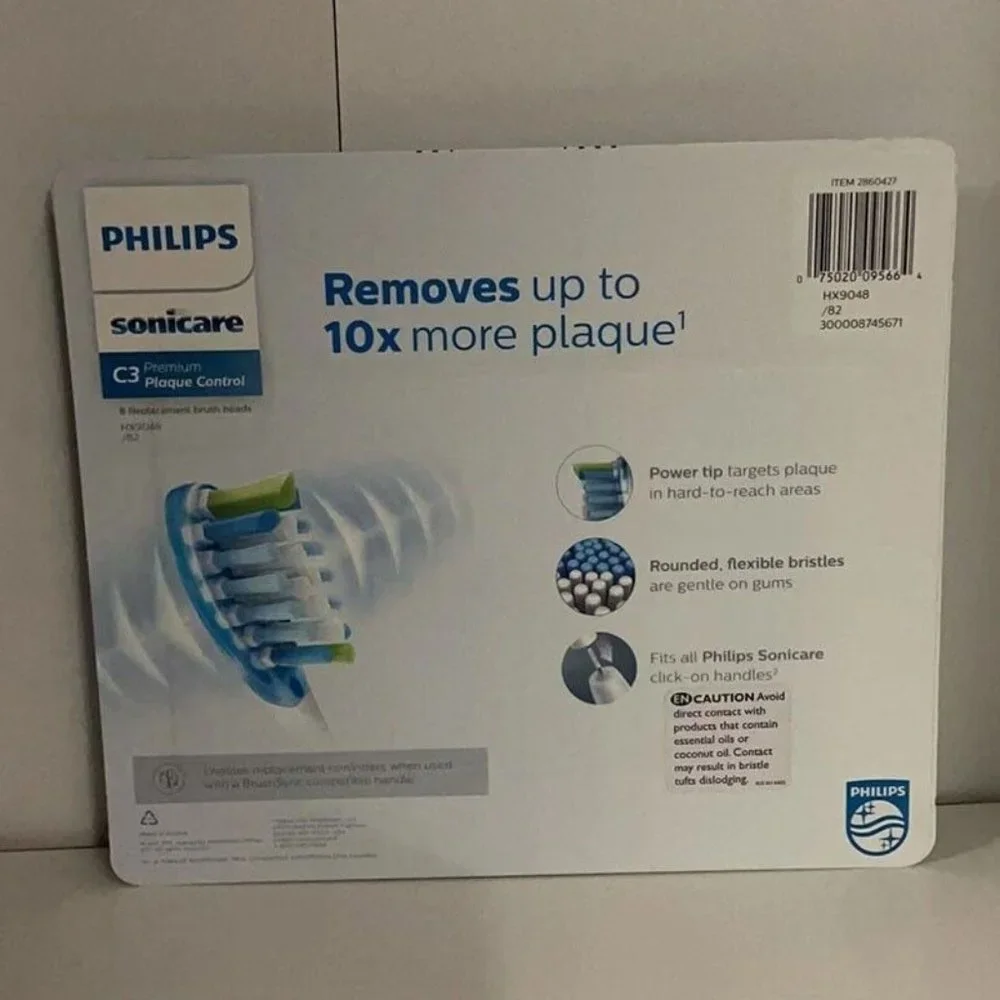 New Philips Sonicare C3 Premium clean Control 8 Brush Heads replacement fast s/h - Picture 2 of 13